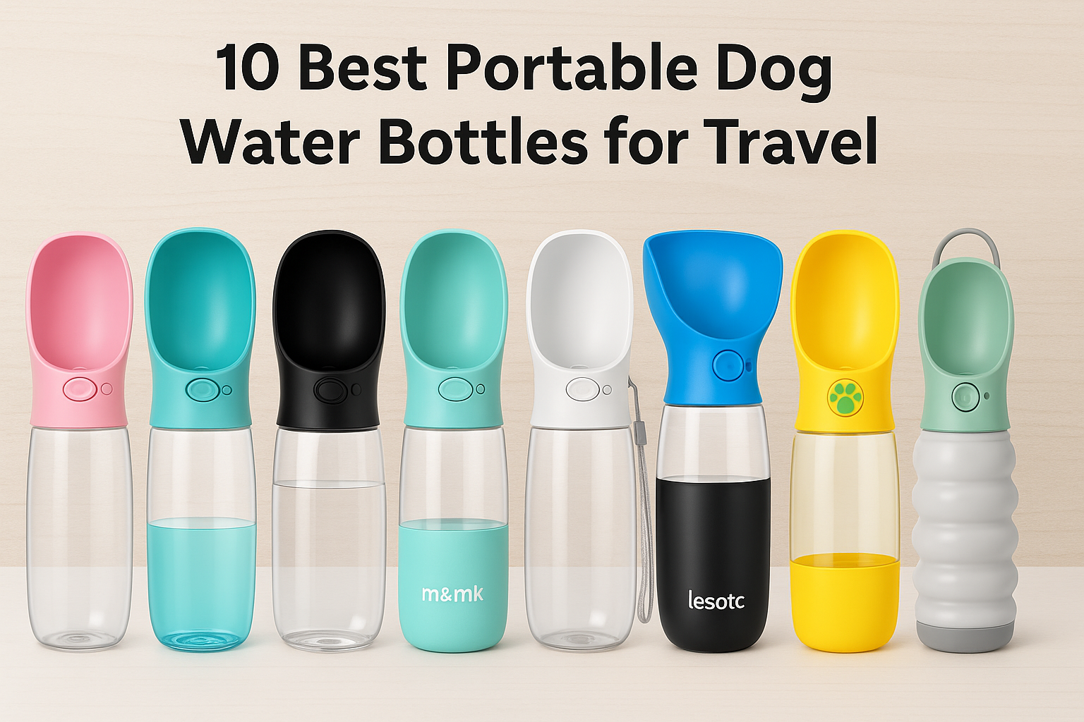10 best portable dog water bottles for travel