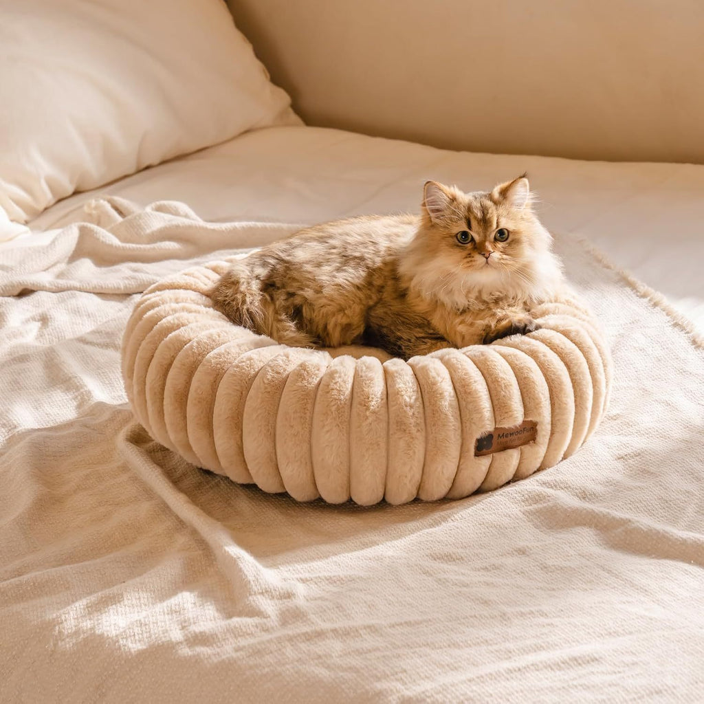 Happy Paws Rest Easy in This Donut Pet Bed
