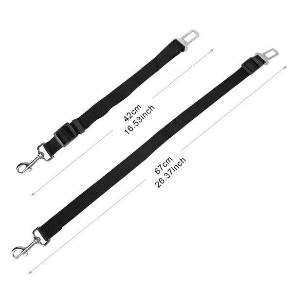 Safe Rides Ahead – Pet Seat Belt Leash Set