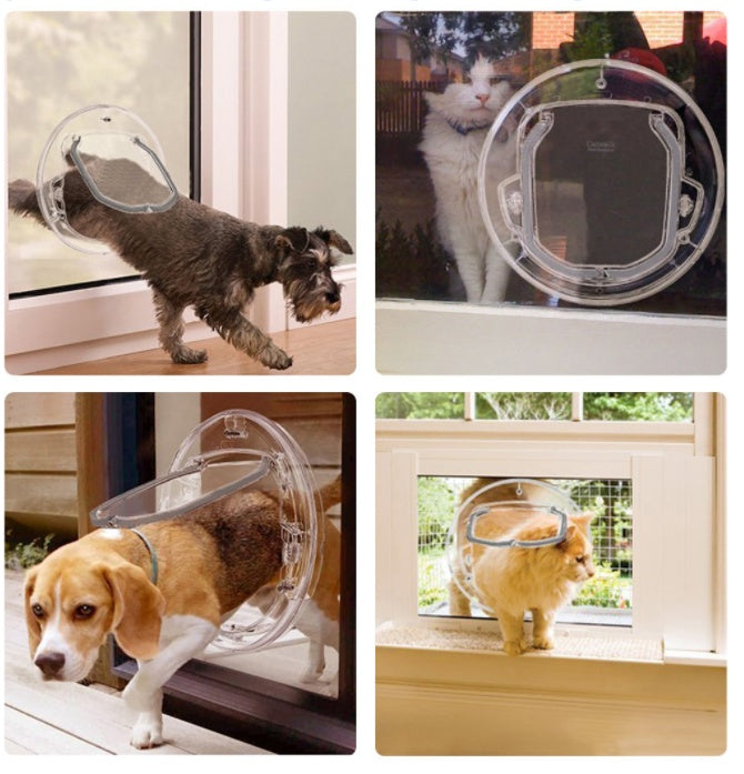 Freedom Made Easy: Round Pet Door for Cats & Dogs