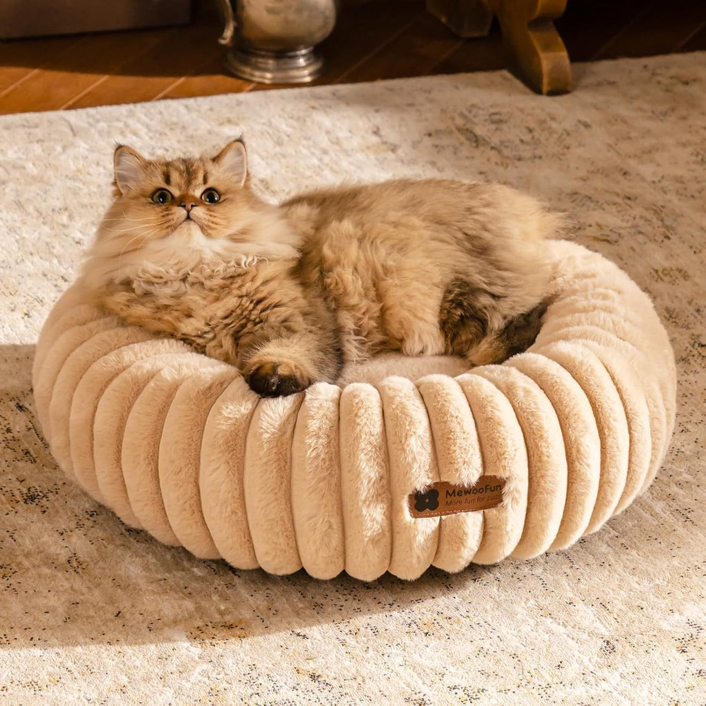 Happy Paws Rest Easy in This Donut Pet Bed