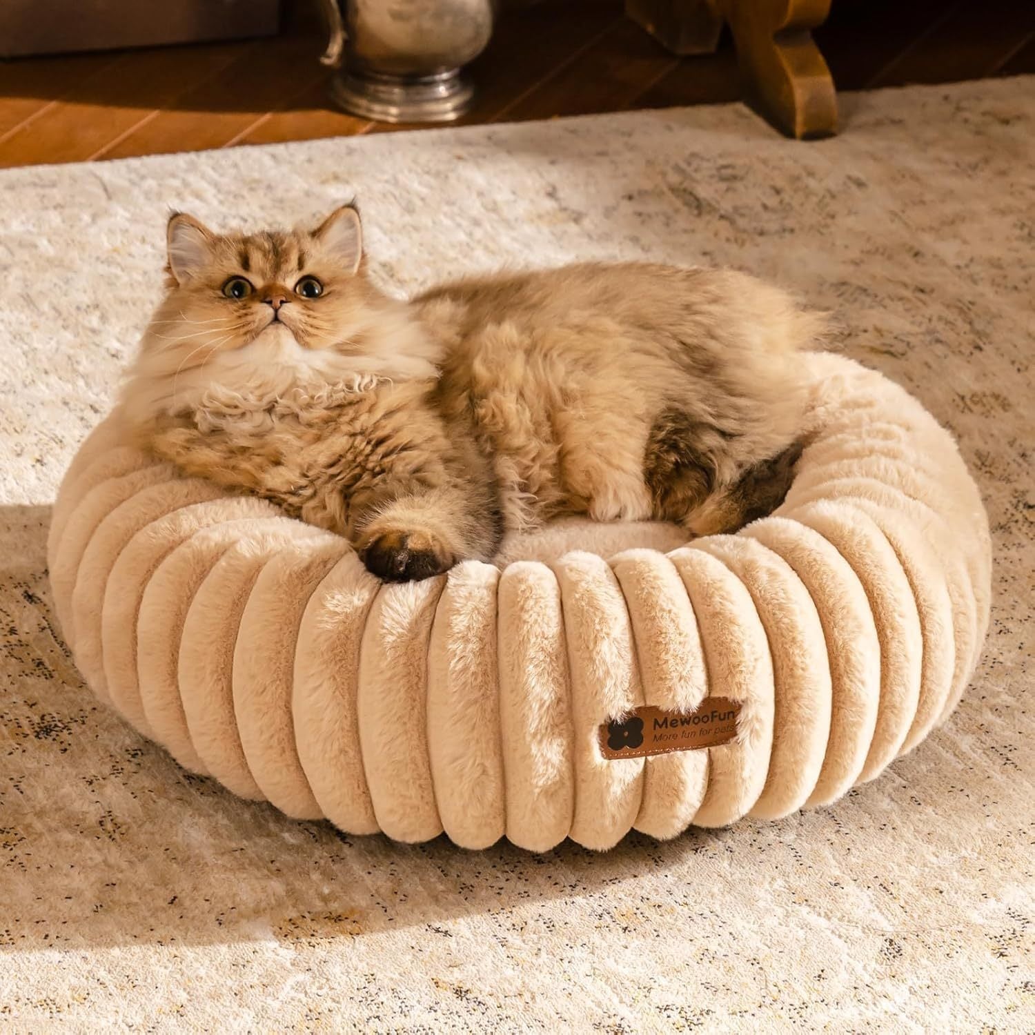 Happy Paws Rest Easy in This Donut Pet Bed